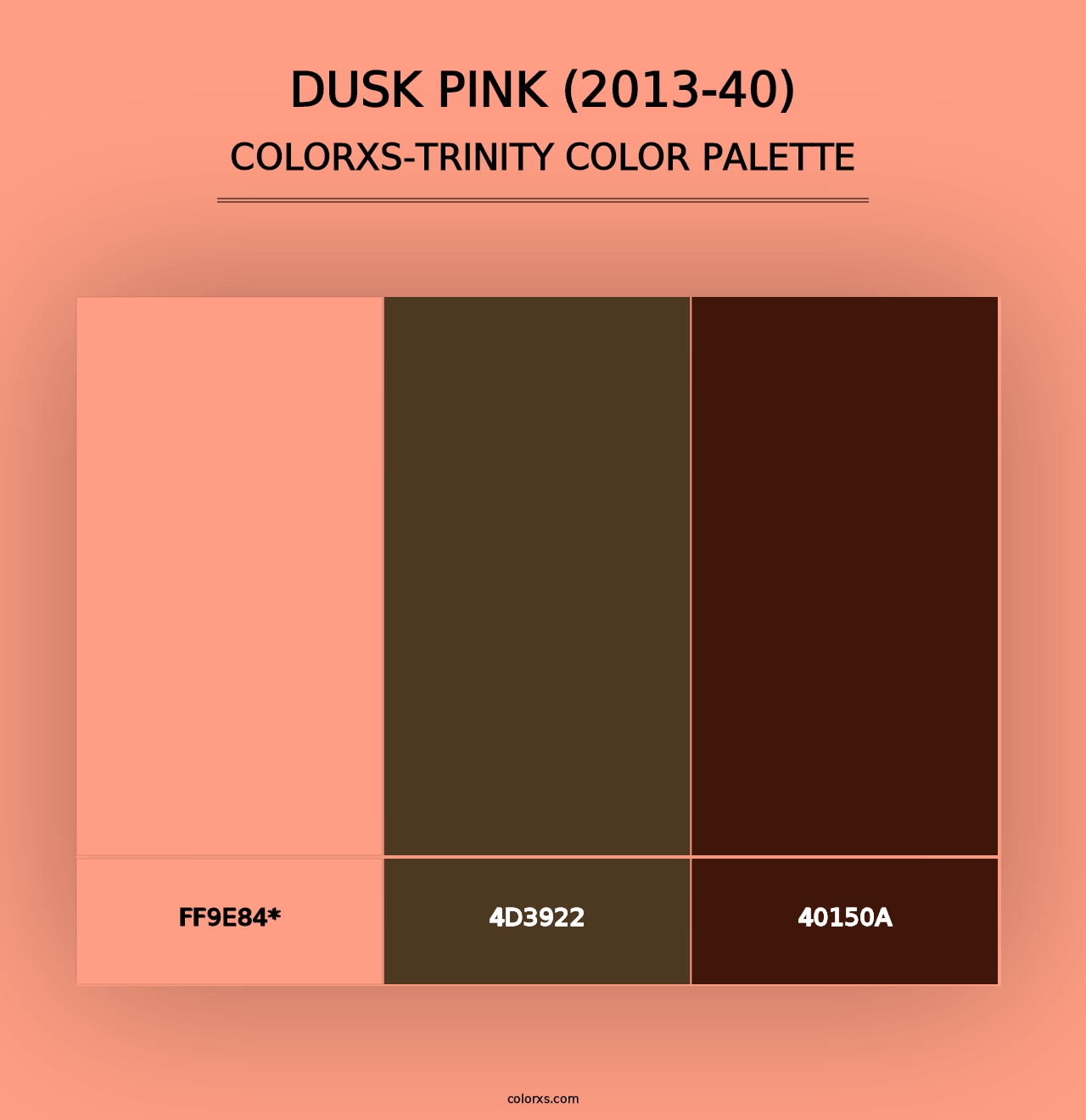 Dusk Pink (2013-40) - Colorxs Trinity Palette