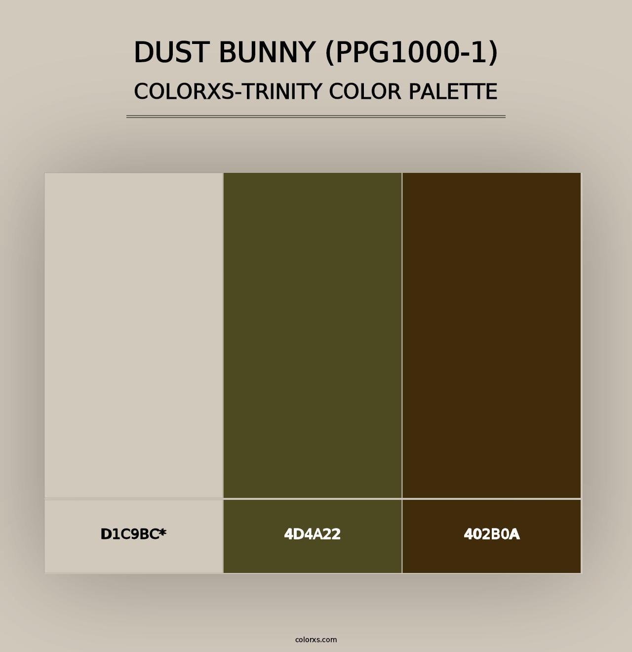 Dust Bunny (PPG1000-1) - Colorxs Trinity Palette