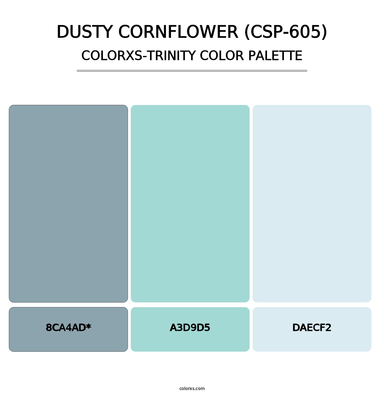 Dusty Cornflower (CSP-605) - Colorxs Trinity Palette