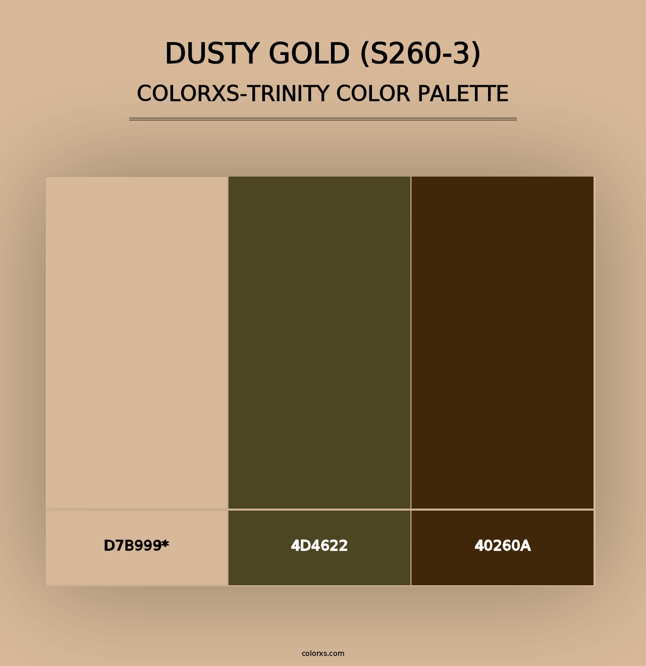 Dusty Gold (S260-3) - Colorxs Trinity Palette