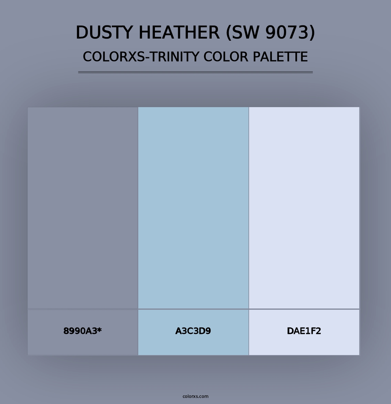 Dusty Heather (SW 9073) - Colorxs Trinity Palette