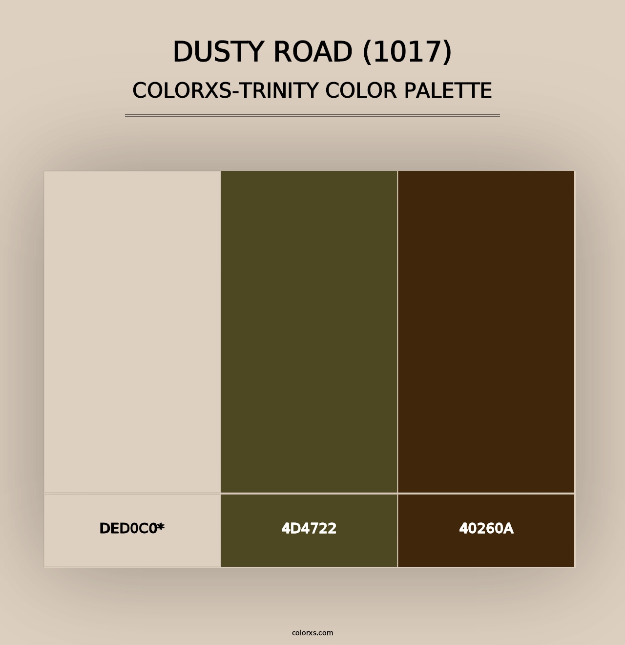 Dusty Road (1017) - Colorxs Trinity Palette