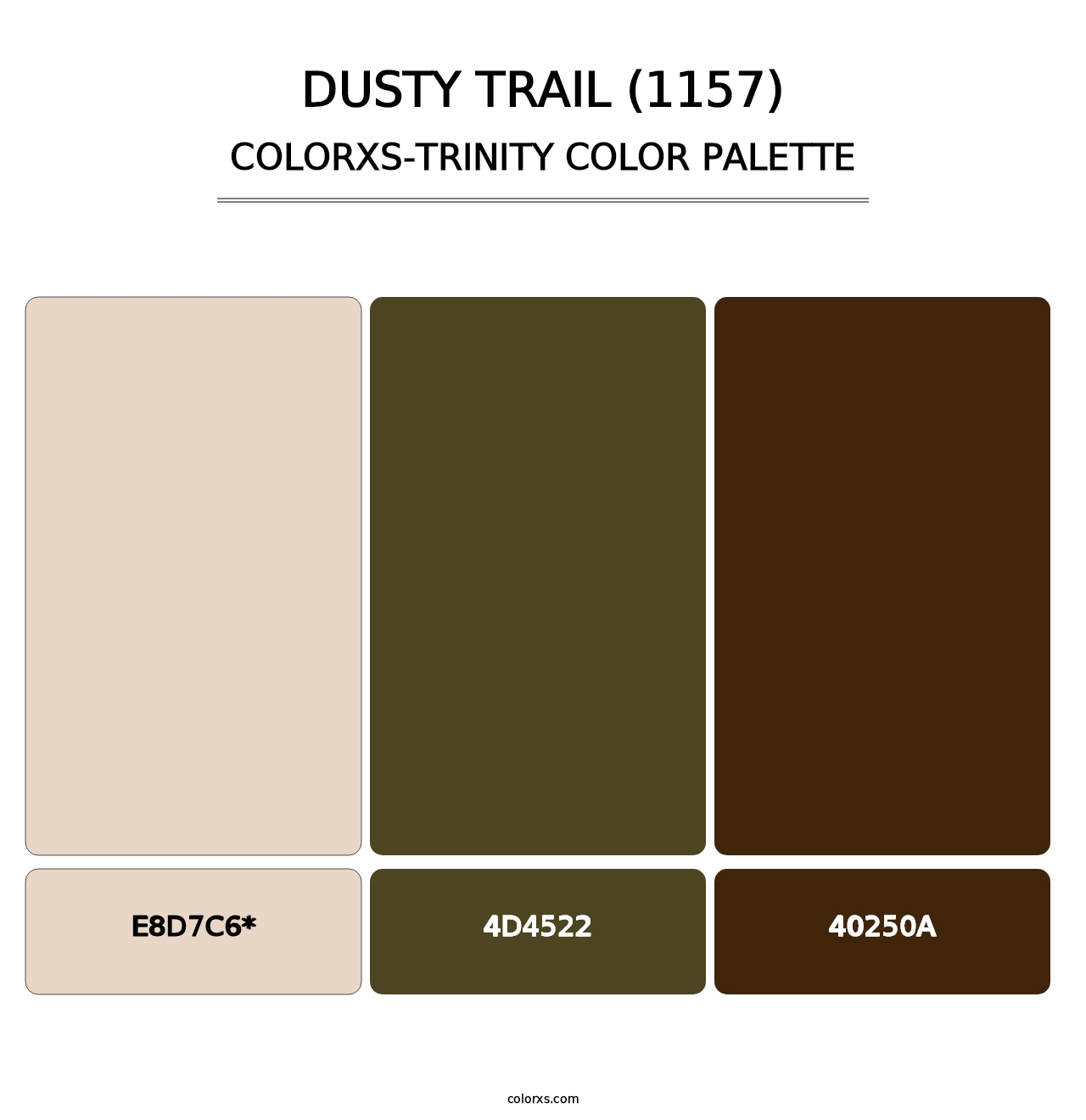 Dusty Trail (1157) - Colorxs Trinity Palette