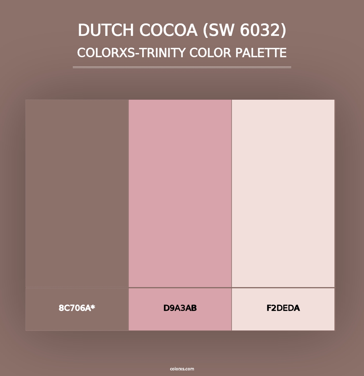 Dutch Cocoa (SW 6032) - Colorxs Trinity Palette