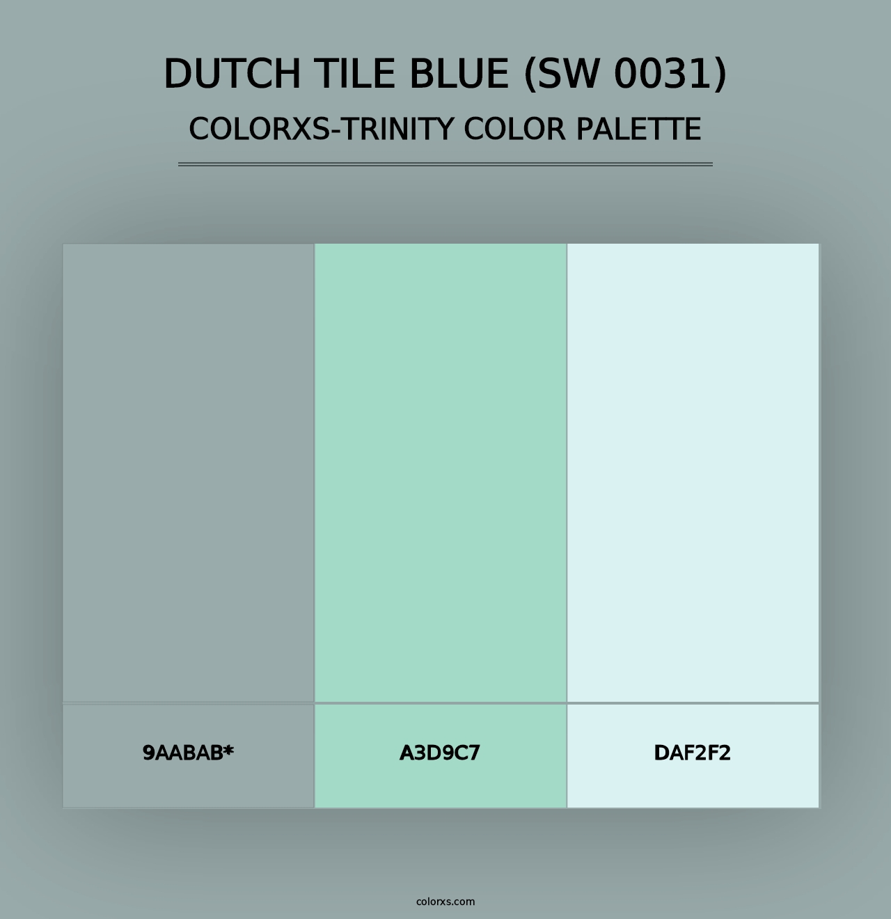 Dutch Tile Blue (SW 0031) - Colorxs Trinity Palette