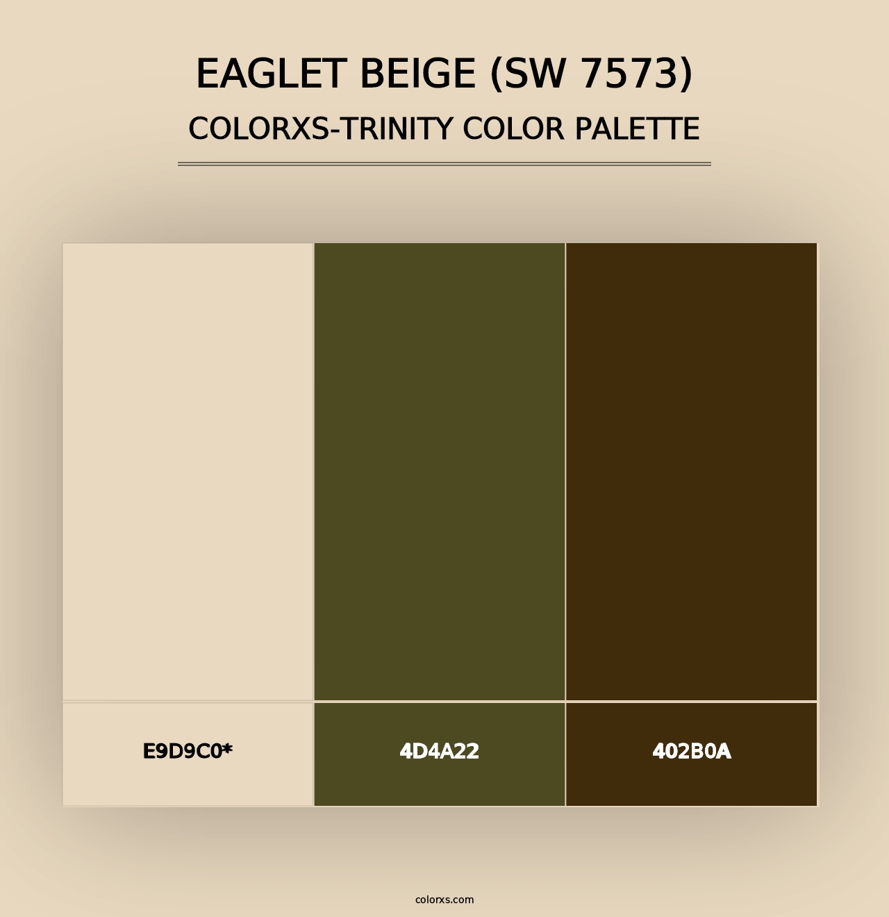 Eaglet Beige (SW 7573) - Colorxs Trinity Palette