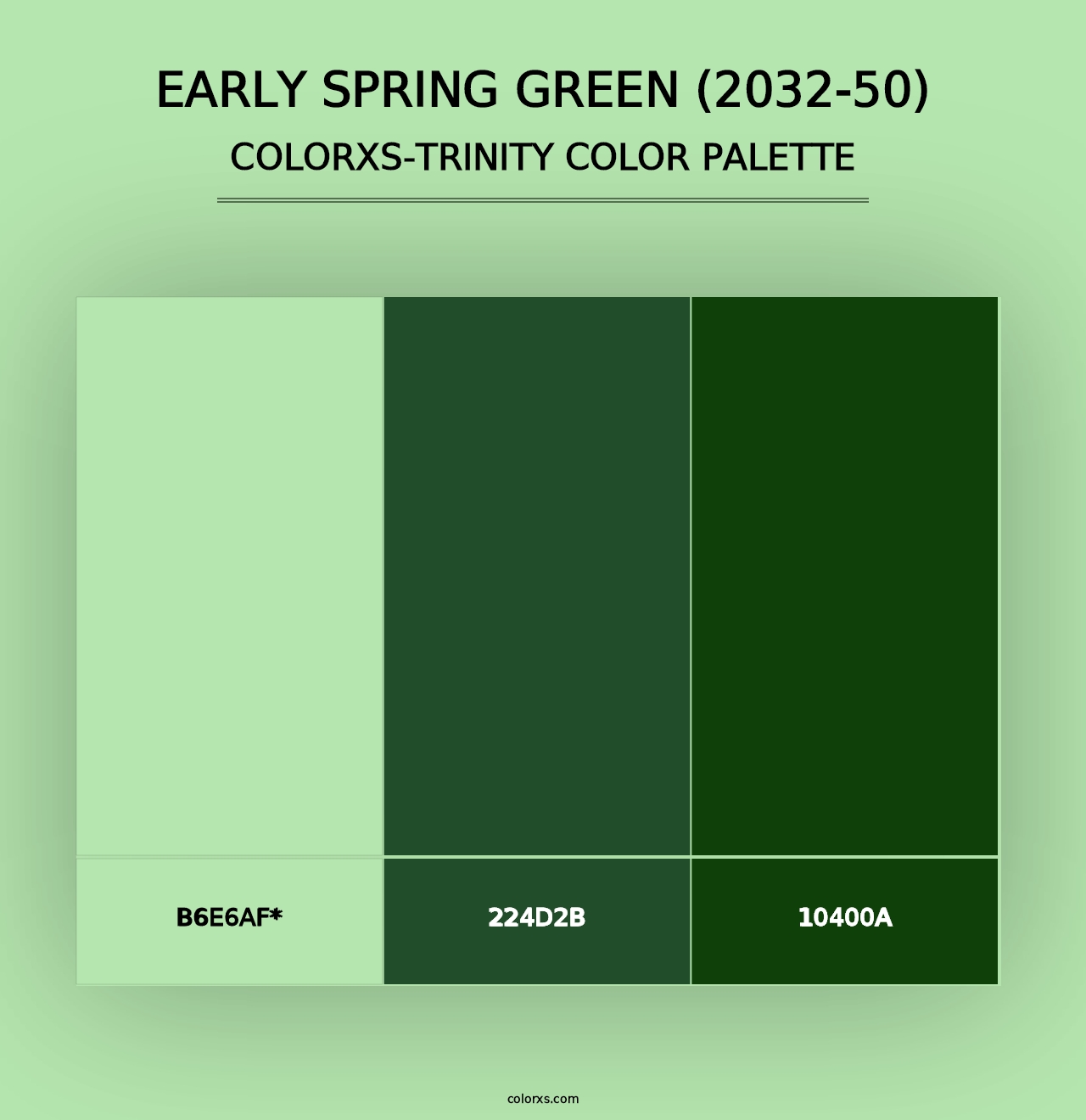 Early Spring Green (2032-50) - Colorxs Trinity Palette