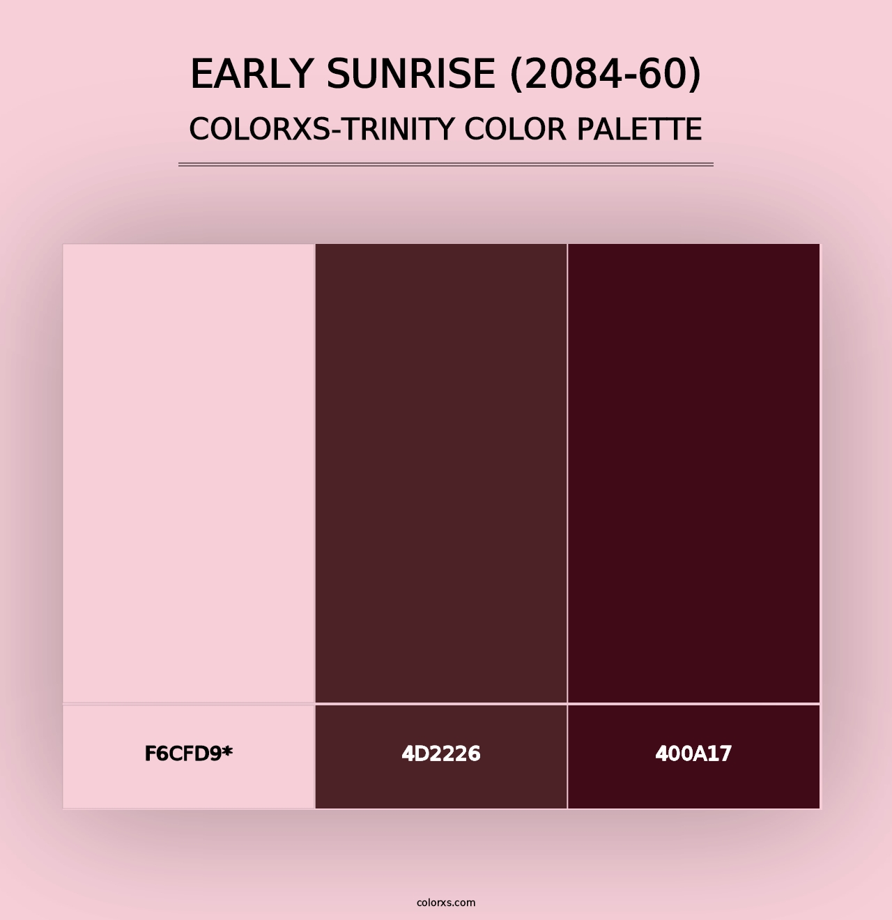 Early Sunrise (2084-60) - Colorxs Trinity Palette