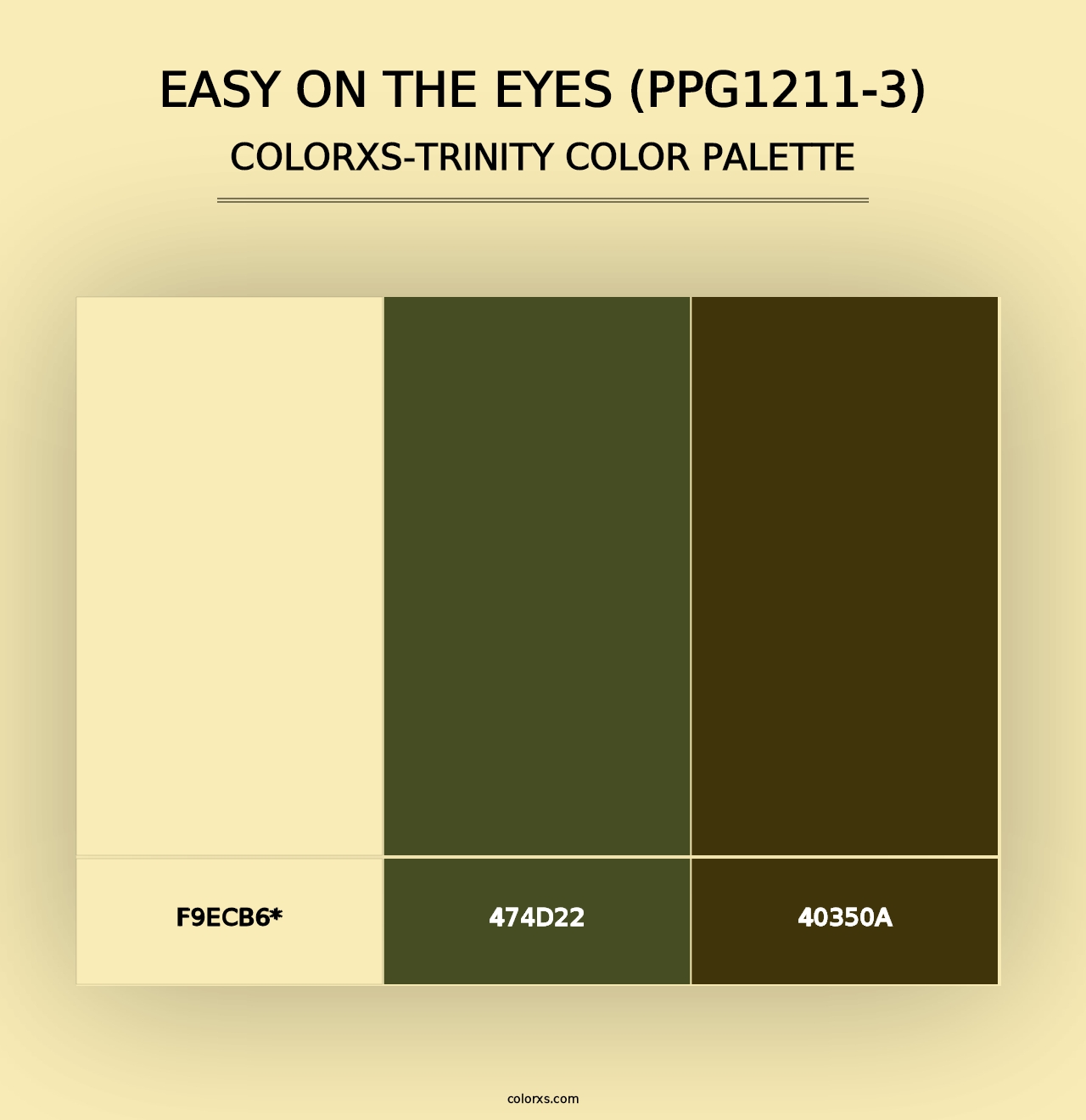 Easy On The Eyes (PPG1211-3) - Colorxs Trinity Palette