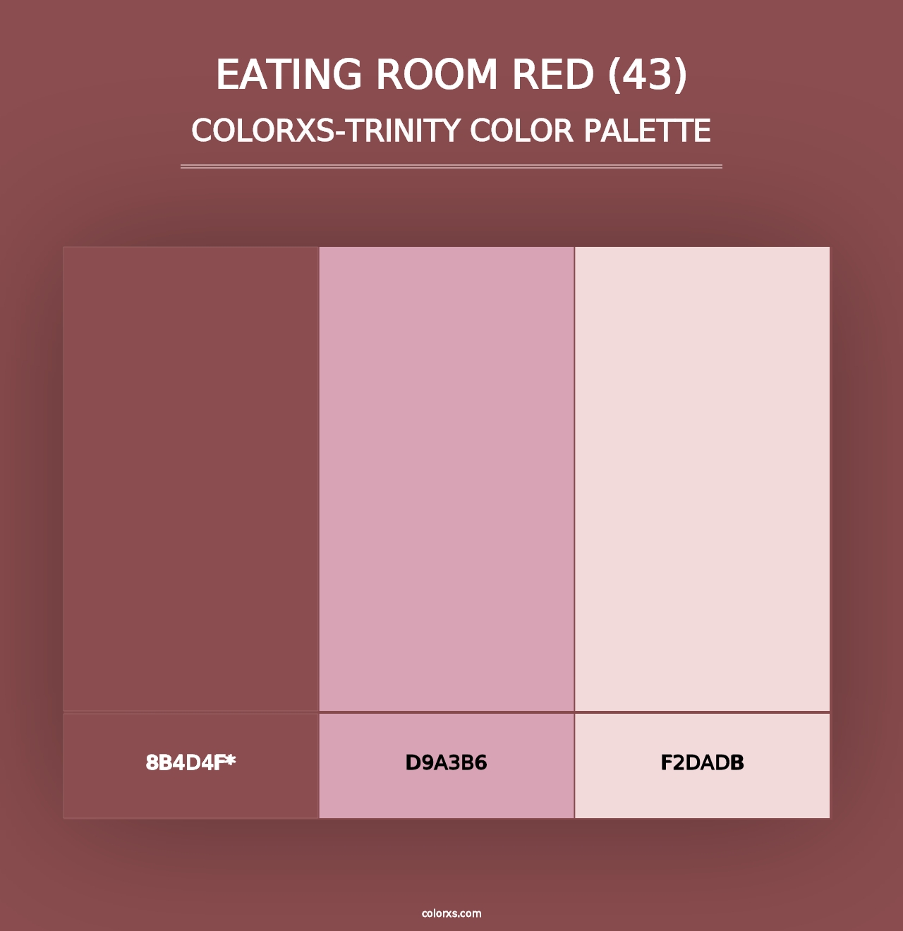 Eating Room Red (43) - Colorxs Trinity Palette