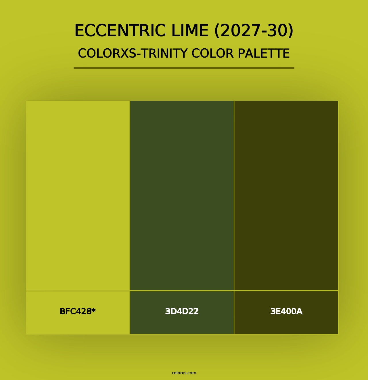 Eccentric Lime (2027-30) - Colorxs Trinity Palette