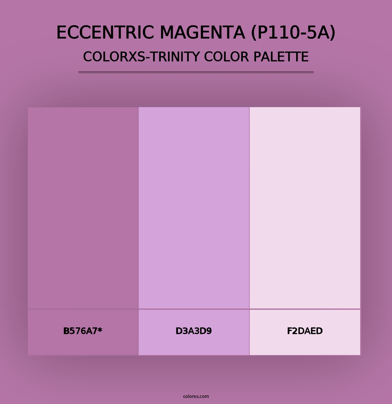 Eccentric Magenta (P110-5A) - Colorxs Trinity Palette