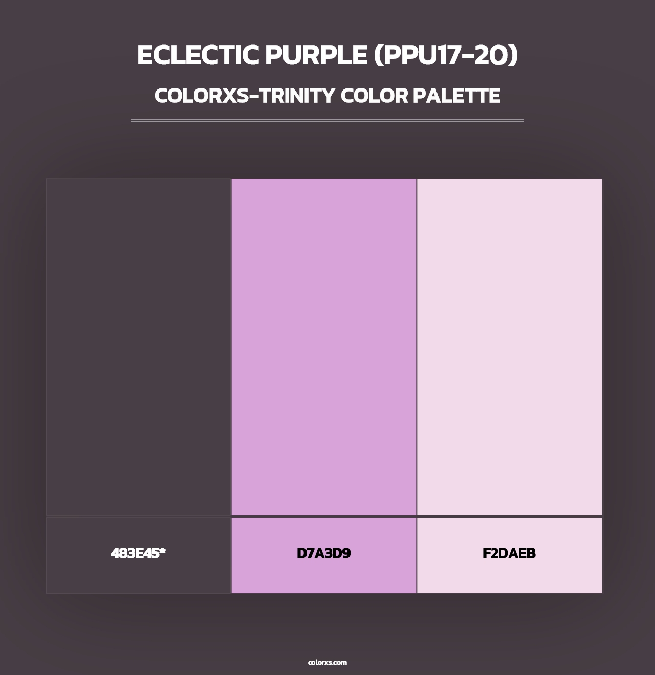 Eclectic Purple (PPU17-20) - Colorxs Trinity Palette