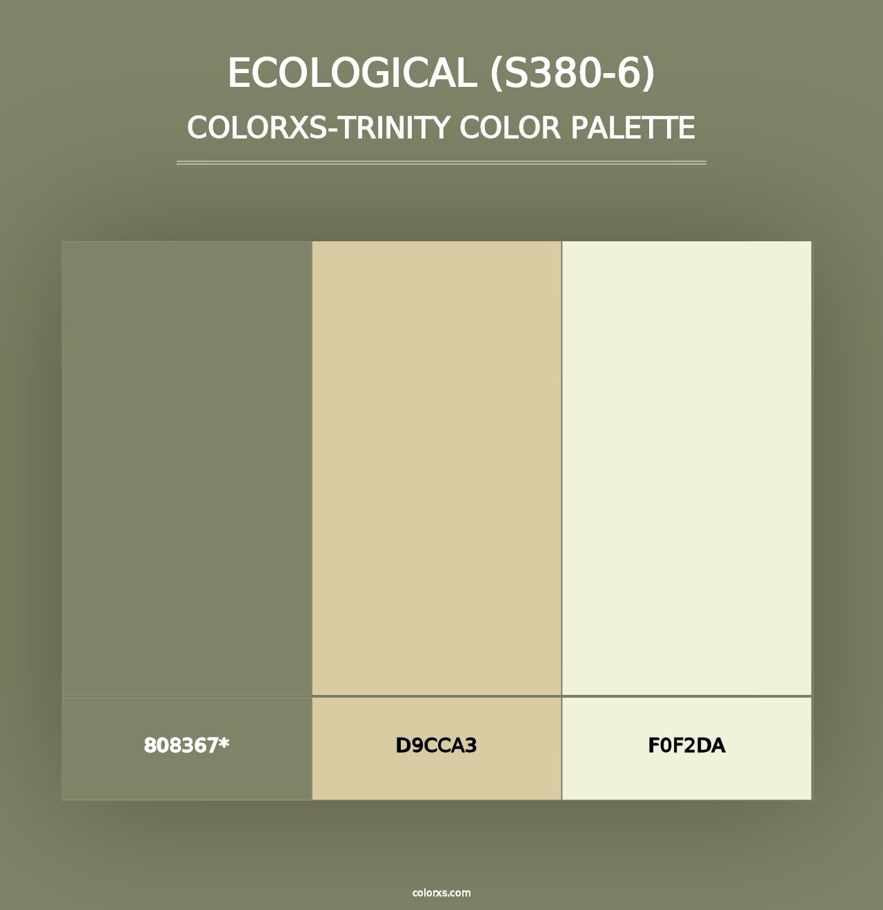 Ecological (S380-6) - Colorxs Trinity Palette