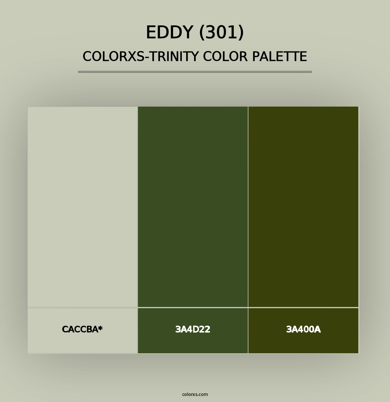 Eddy (301) - Colorxs Trinity Palette