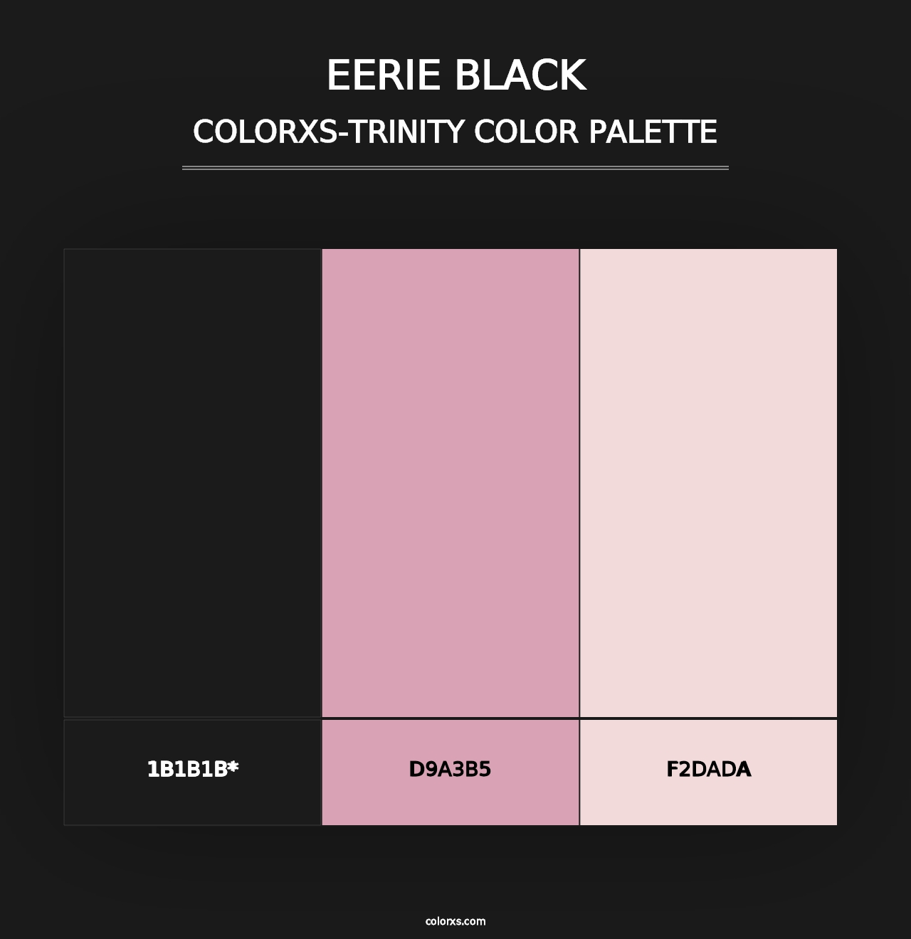 Eerie Black - Colorxs Trinity Palette