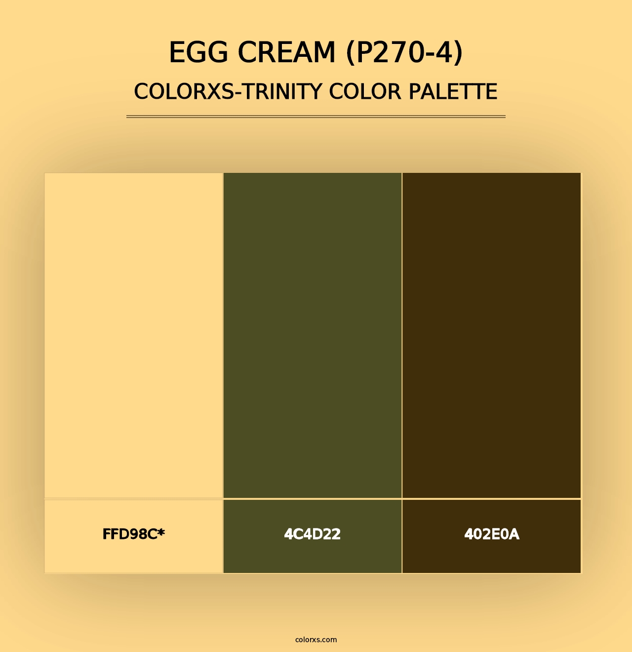 Egg Cream (P270-4) - Colorxs Trinity Palette