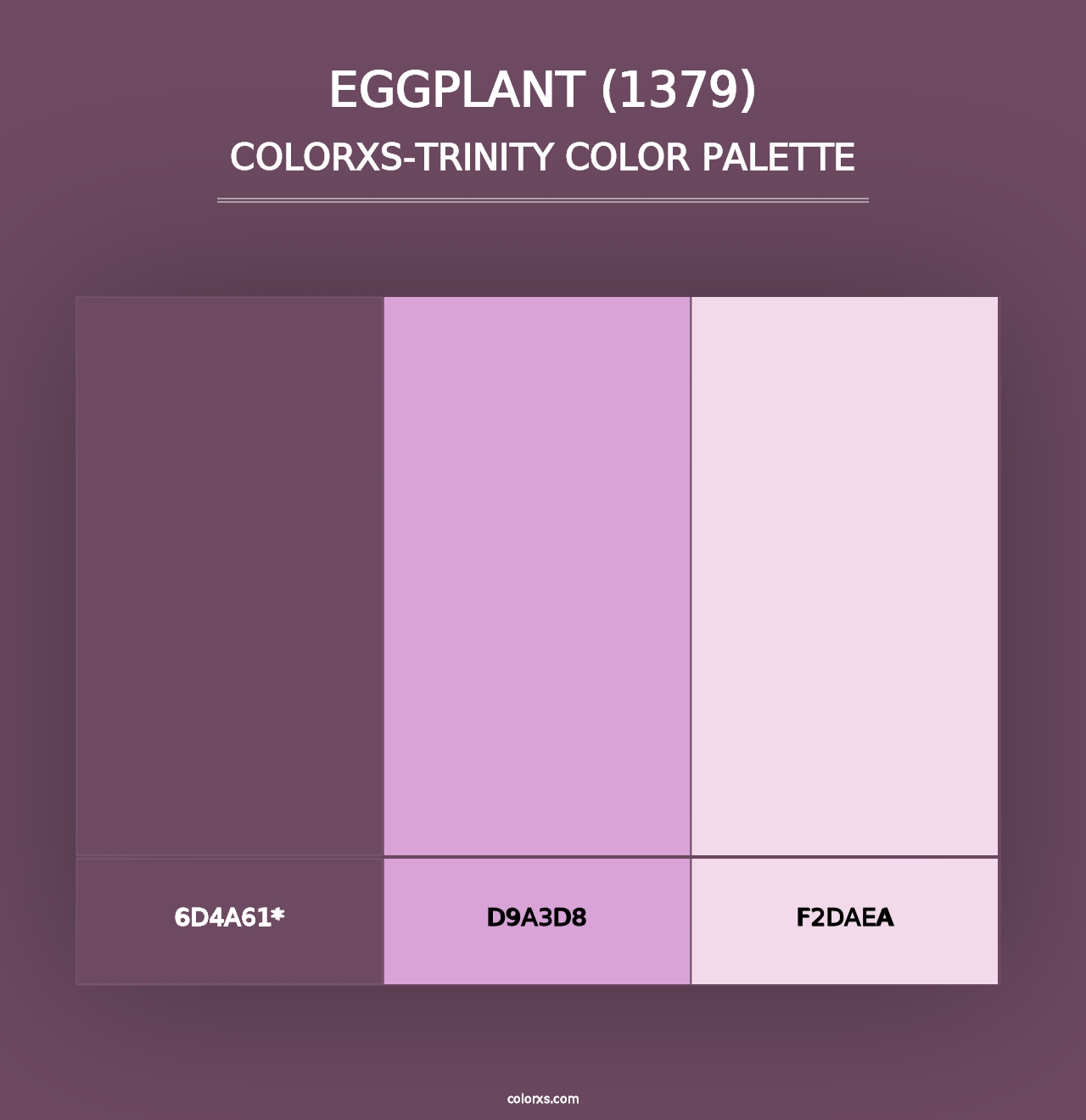 Eggplant (1379) - Colorxs Trinity Palette