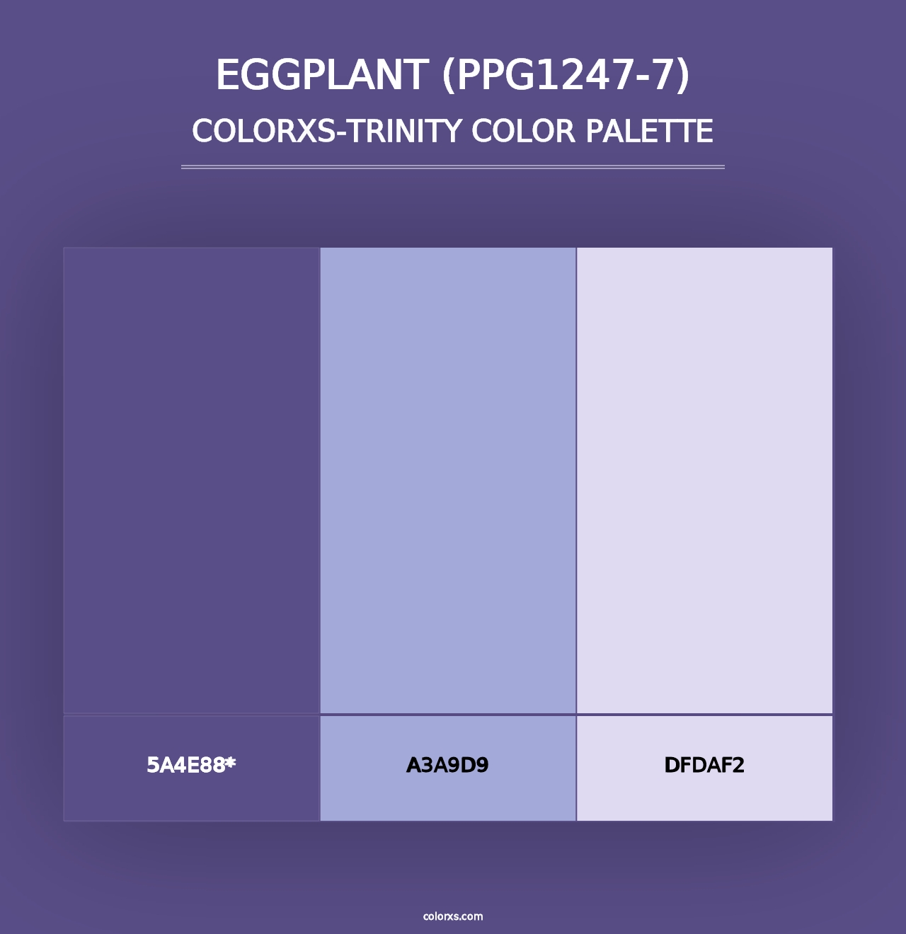 Eggplant (PPG1247-7) - Colorxs Trinity Palette