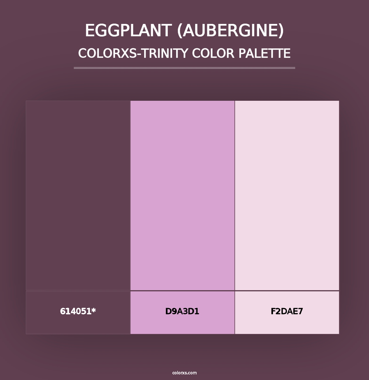 Eggplant (Aubergine) - Colorxs Trinity Palette