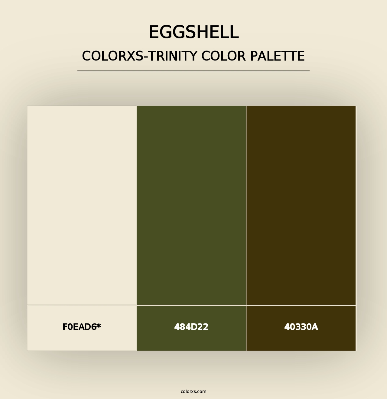 Eggshell - Colorxs Trinity Palette