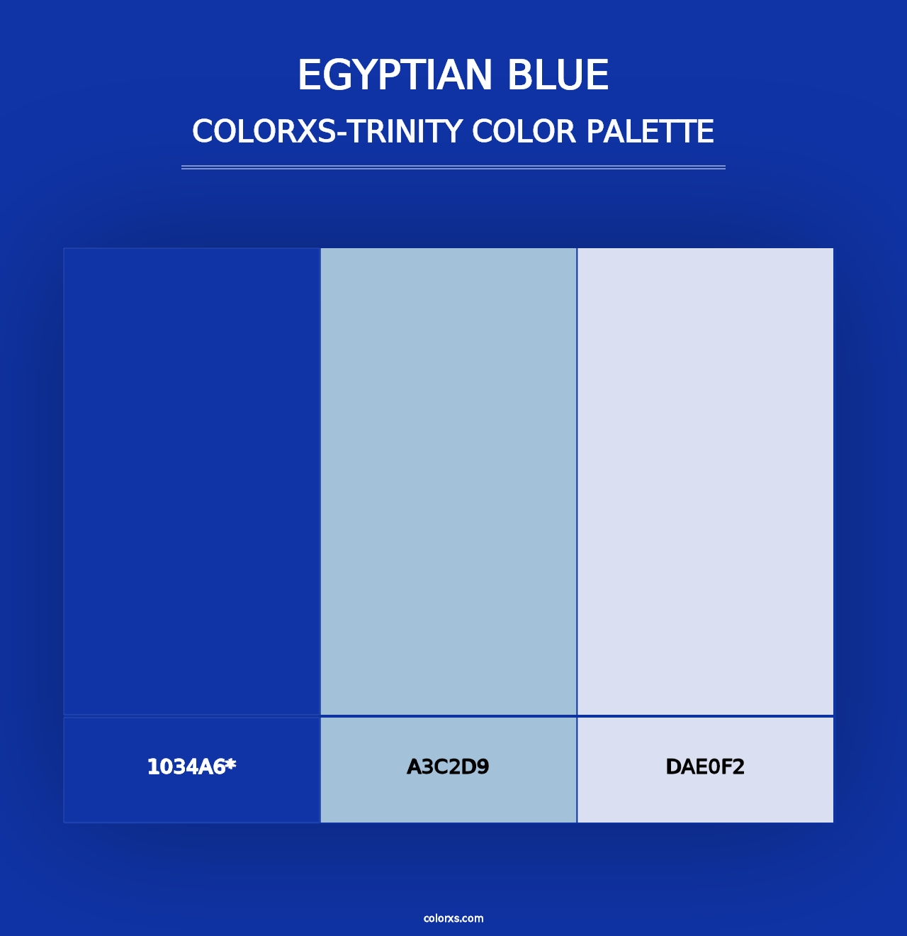 Egyptian blue - Colorxs Trinity Palette