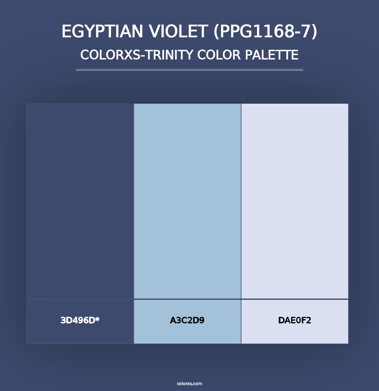 Egyptian Violet (PPG1168-7) - Colorxs Trinity Palette