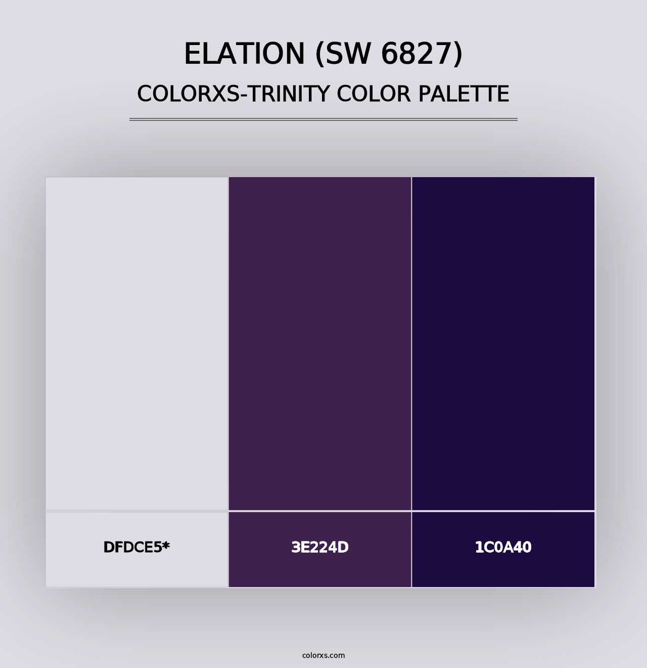 Elation (SW 6827) - Colorxs Trinity Palette