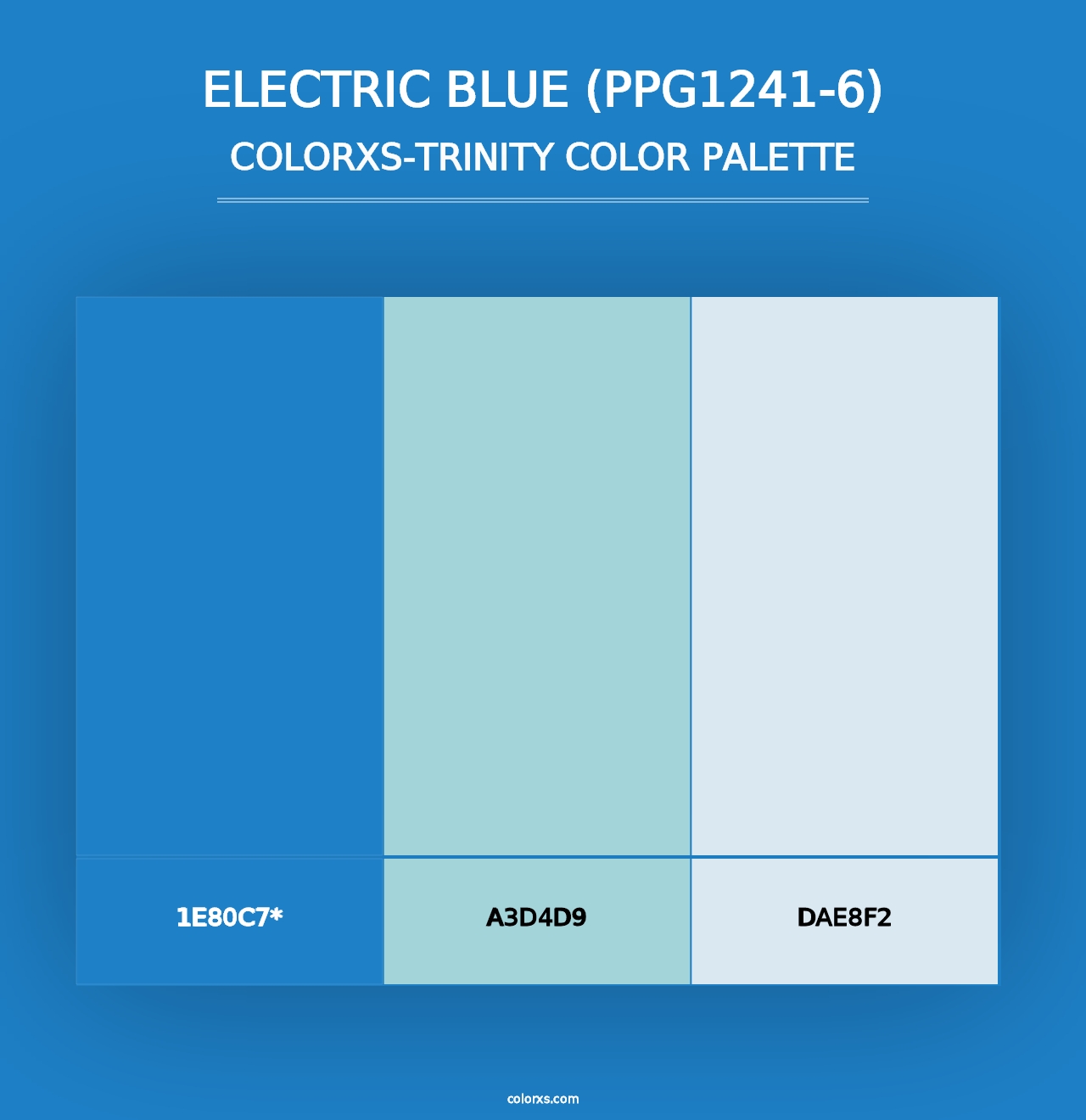 Electric Blue (PPG1241-6) - Colorxs Trinity Palette