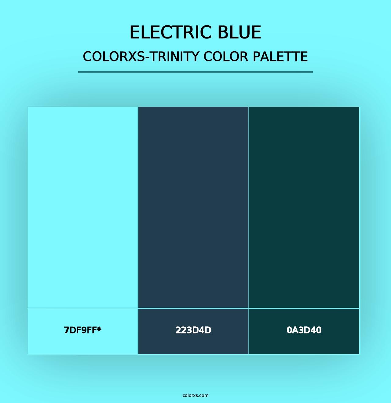 Electric Blue - Colorxs Trinity Palette