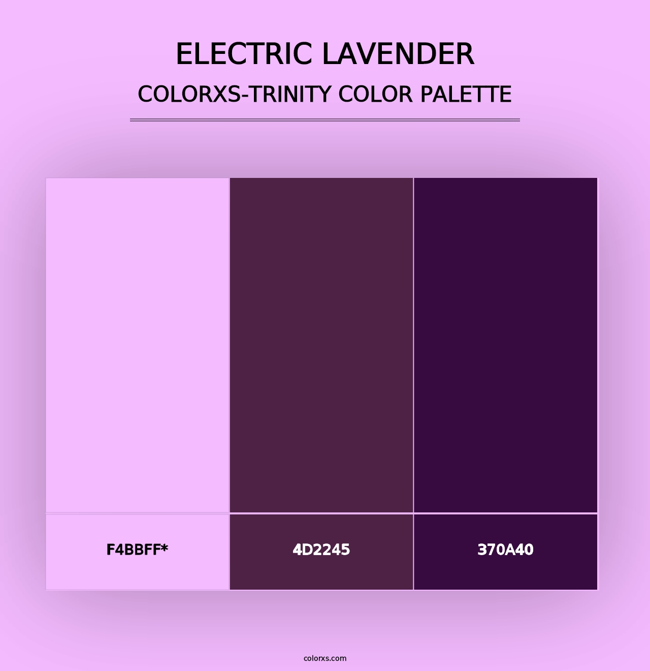 Electric Lavender - Colorxs Trinity Palette