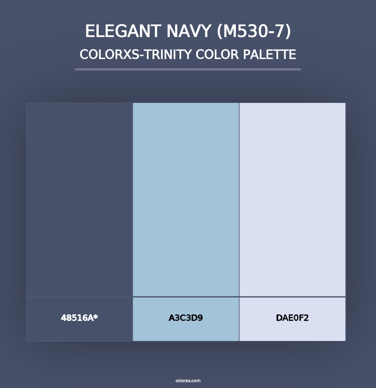 Elegant Navy (M530-7) - Colorxs Trinity Palette