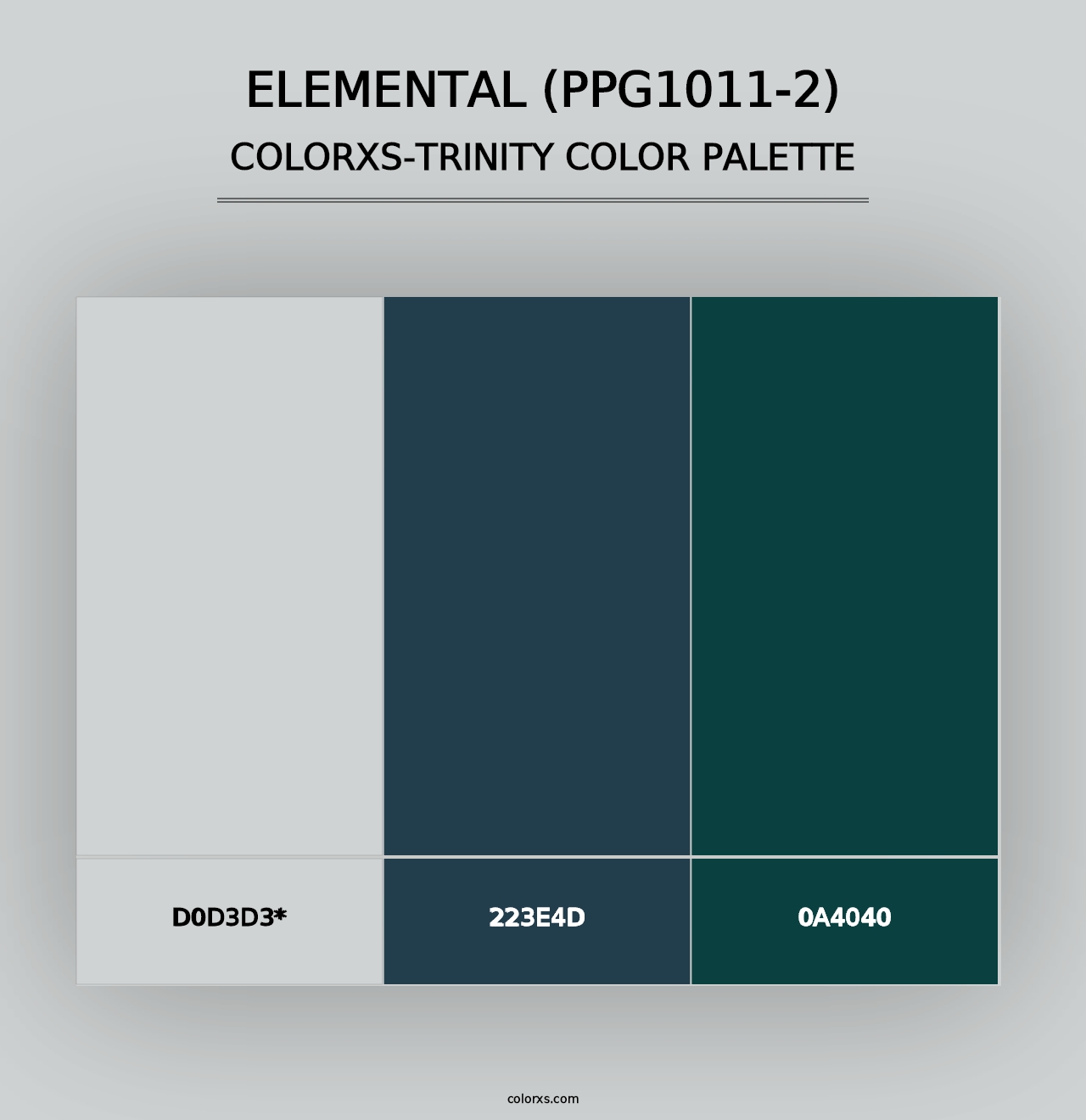 Elemental (PPG1011-2) - Colorxs Trinity Palette