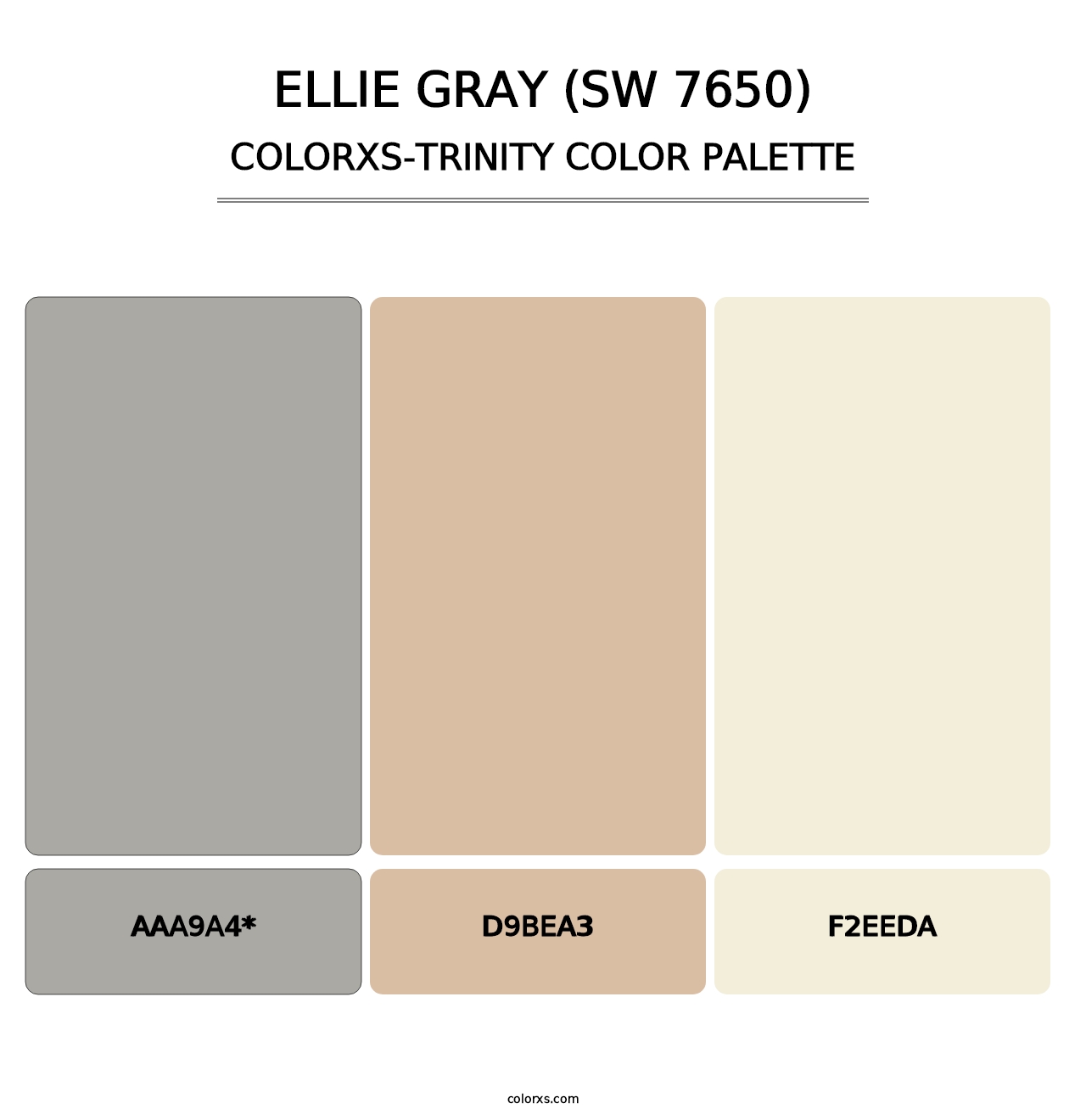 Ellie Gray (SW 7650) - Colorxs Trinity Palette