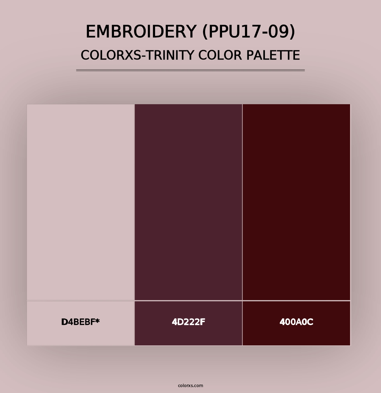 Embroidery (PPU17-09) - Colorxs Trinity Palette