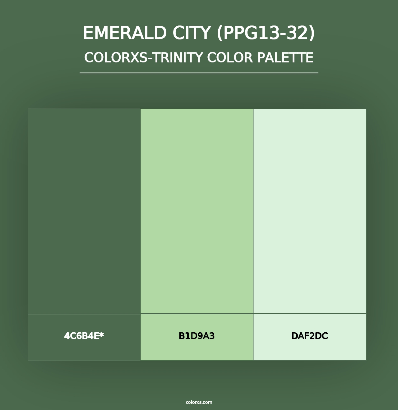 Emerald City (PPG13-32) - Colorxs Trinity Palette