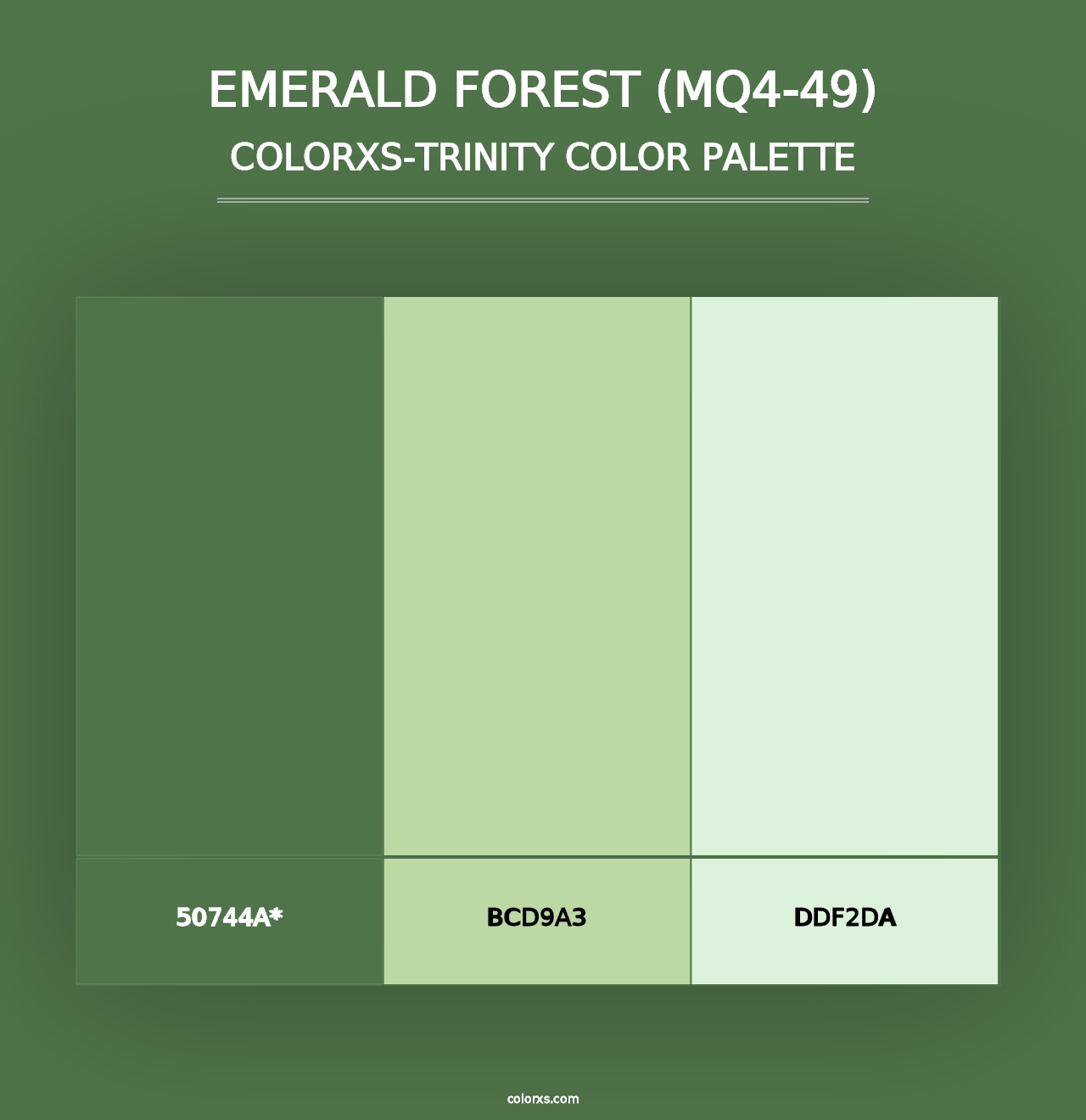 Emerald Forest (MQ4-49) - Colorxs Trinity Palette