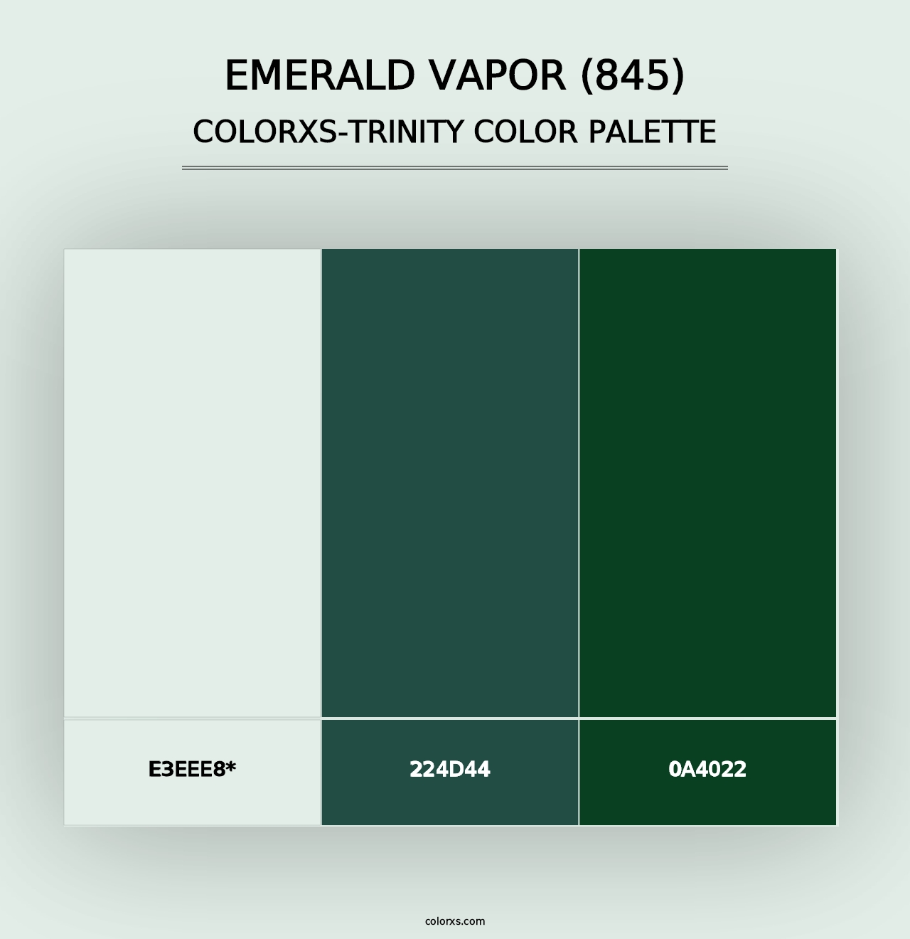 Emerald Vapor (845) - Colorxs Trinity Palette