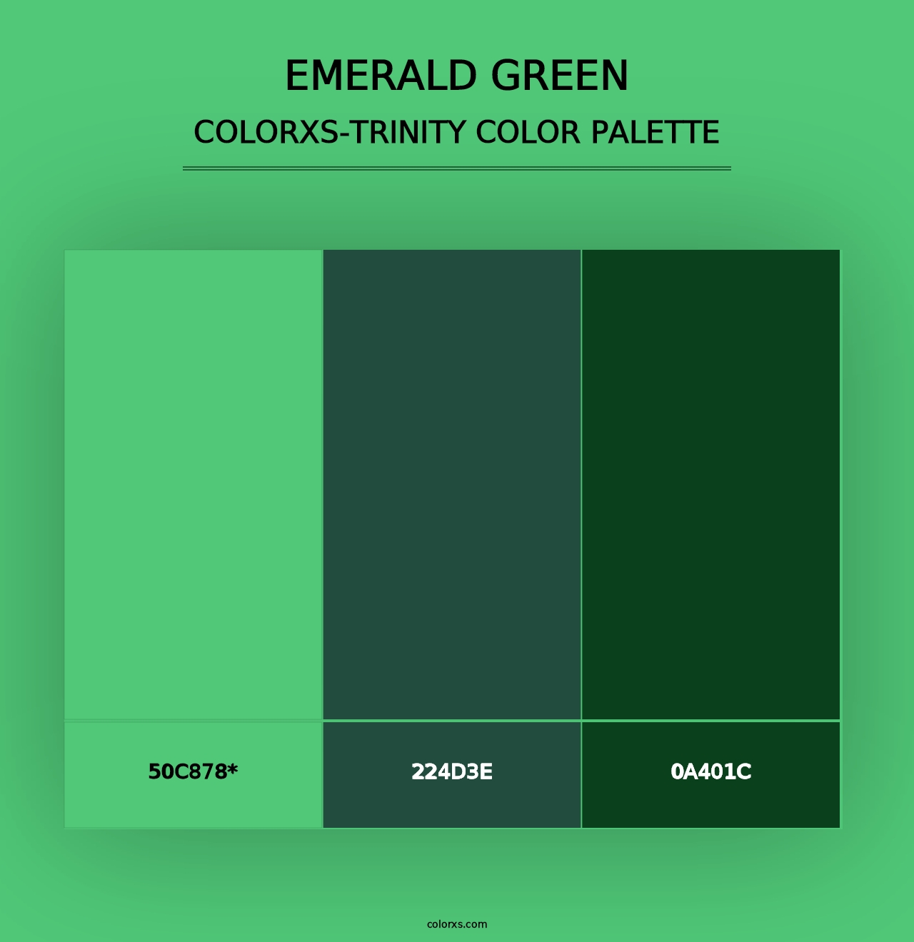 Emerald Green - Colorxs Trinity Palette