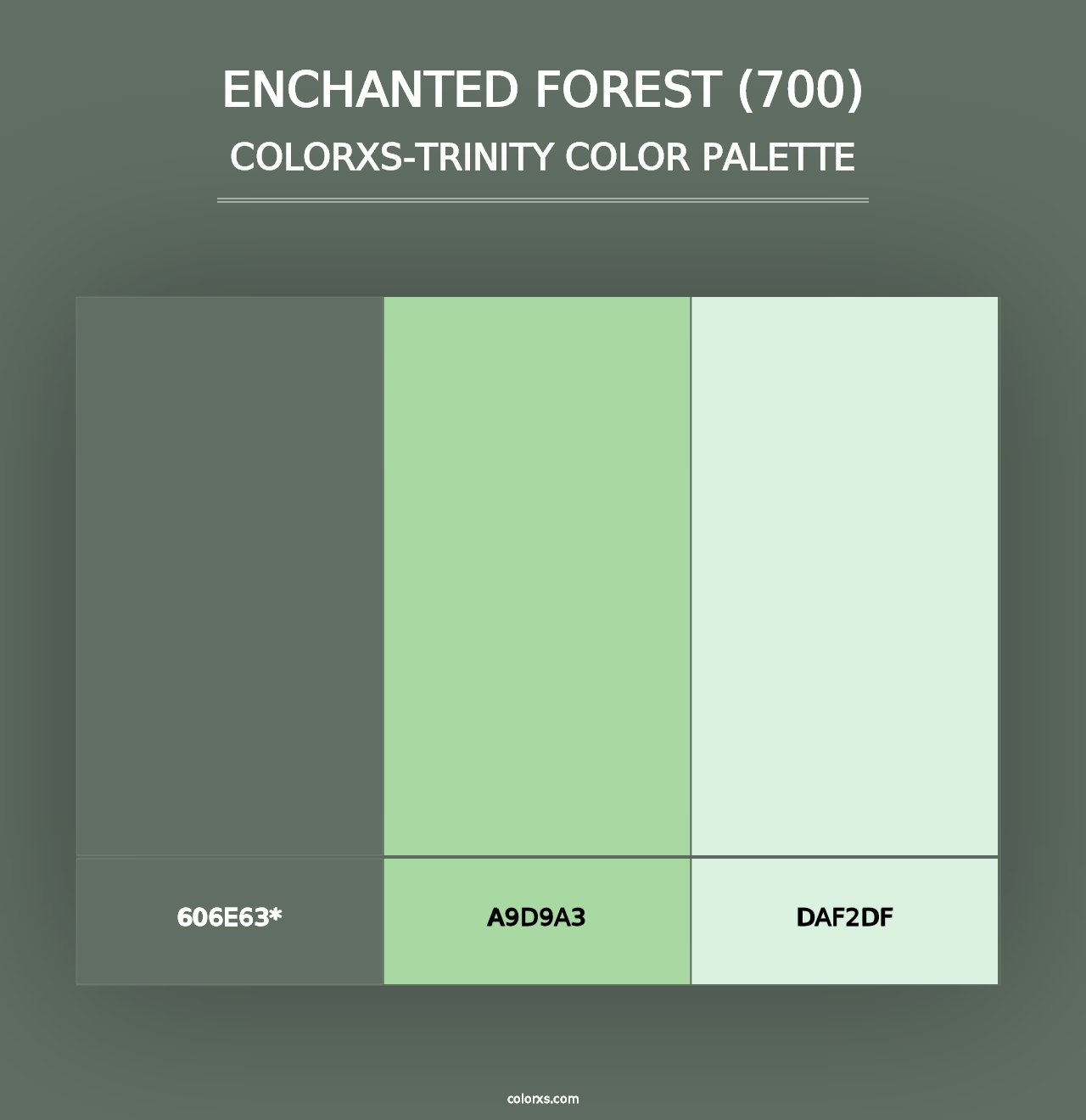 Enchanted Forest (700) - Colorxs Trinity Palette