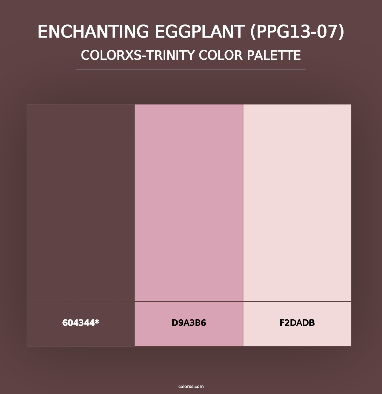 Enchanting Eggplant (PPG13-07) - Colorxs Trinity Palette