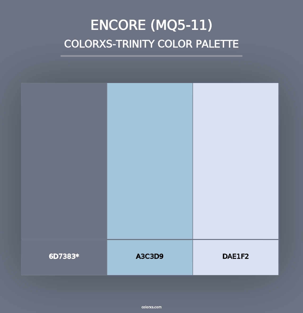 Encore (MQ5-11) - Colorxs Trinity Palette