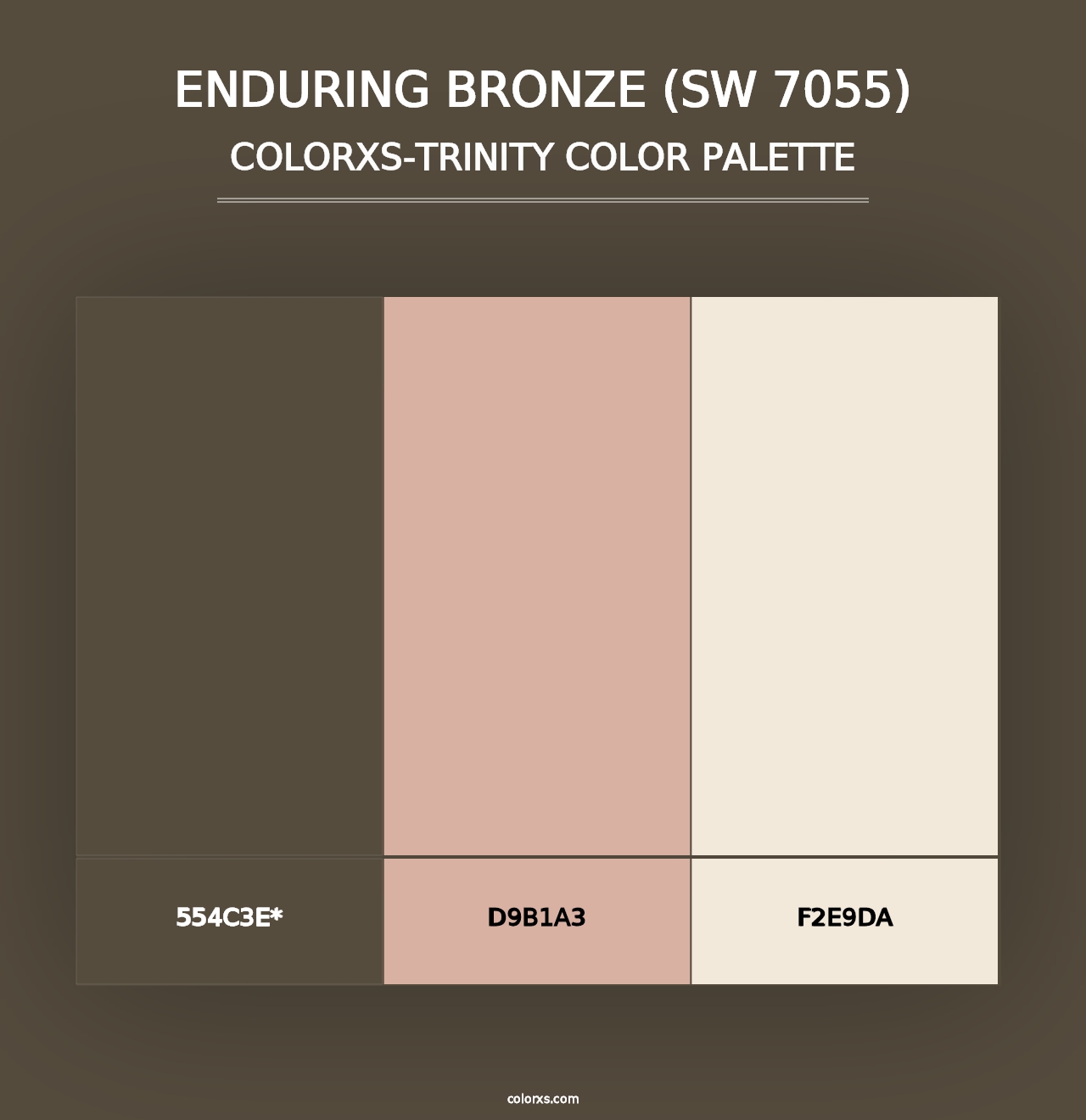 Enduring Bronze (SW 7055) - Colorxs Trinity Palette