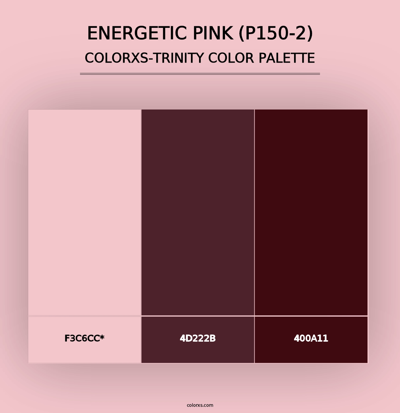 Energetic Pink (P150-2) - Colorxs Trinity Palette