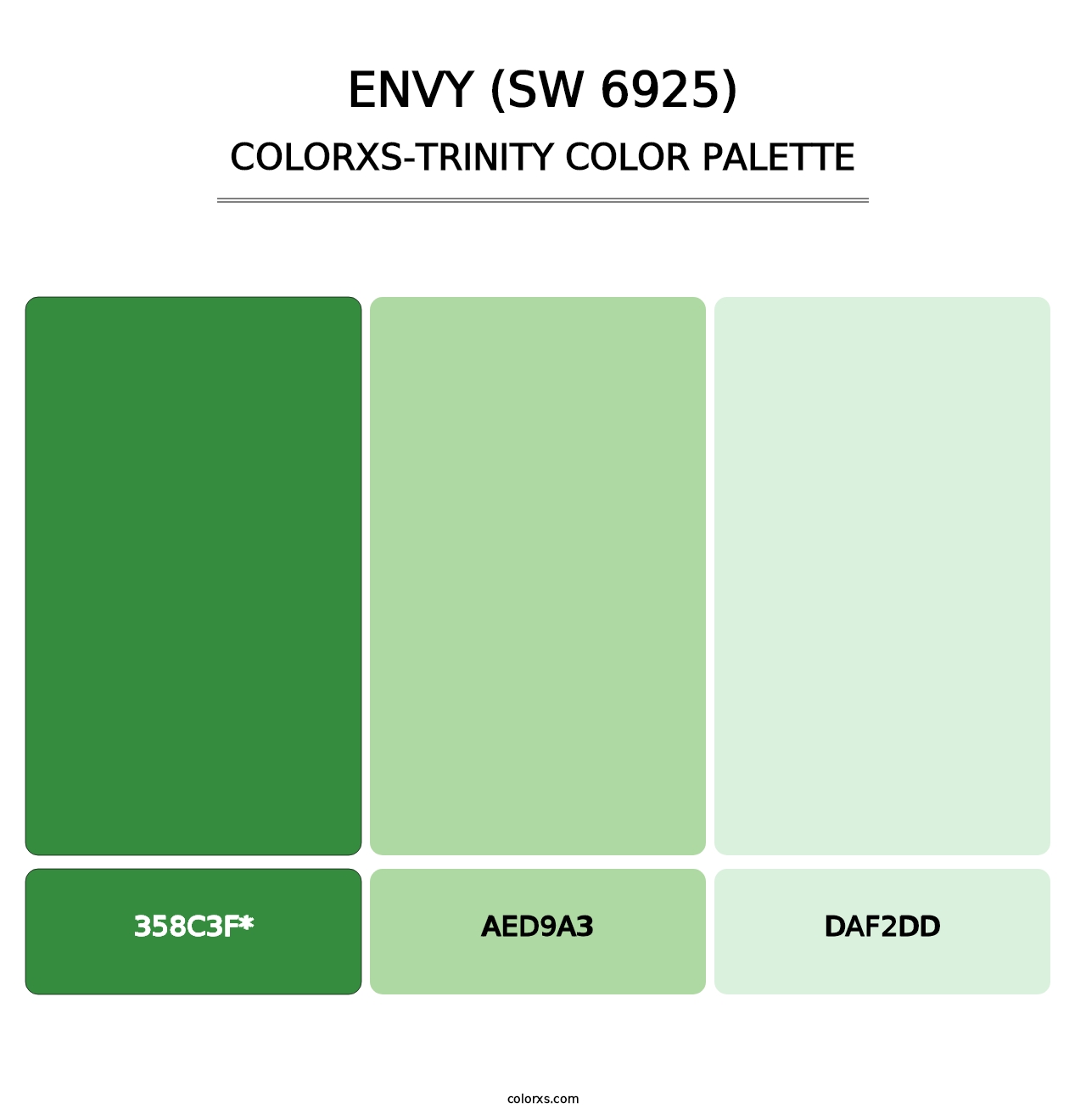 Envy (SW 6925) - Colorxs Trinity Palette