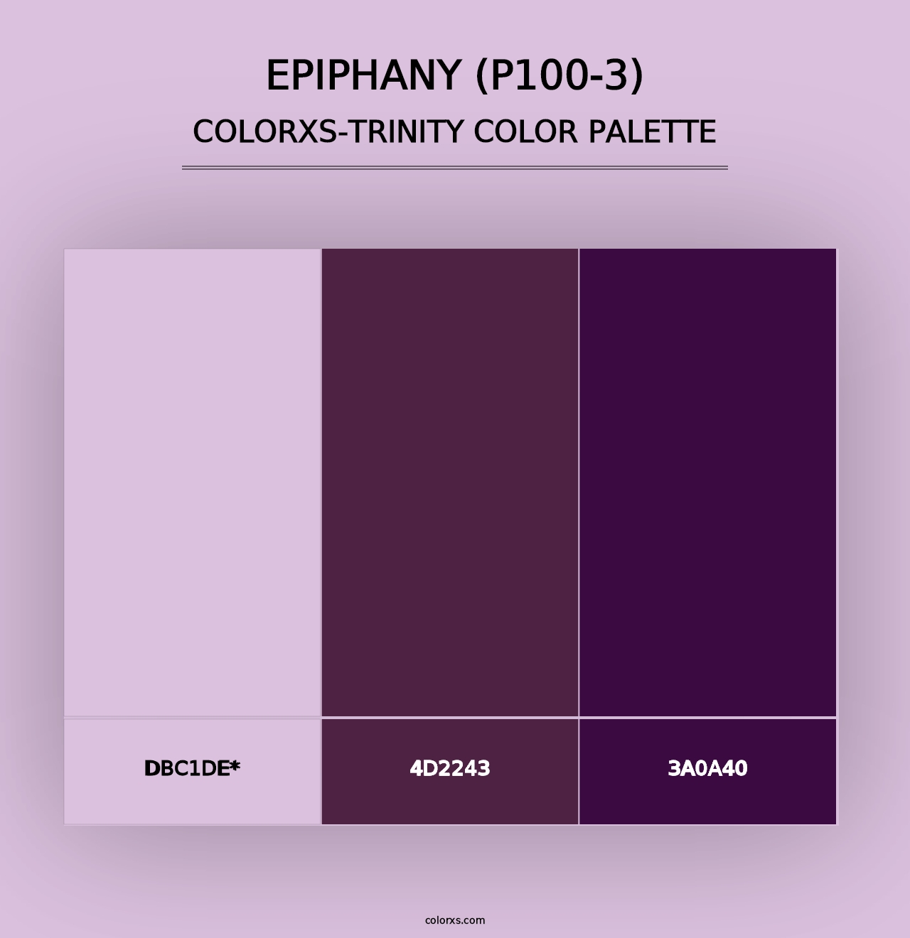 Epiphany (P100-3) - Colorxs Trinity Palette