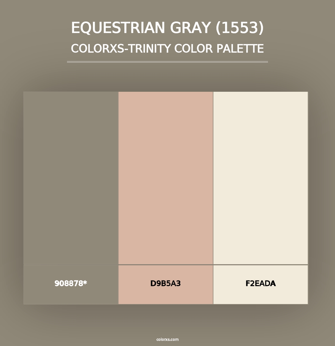 Equestrian Gray (1553) - Colorxs Trinity Palette