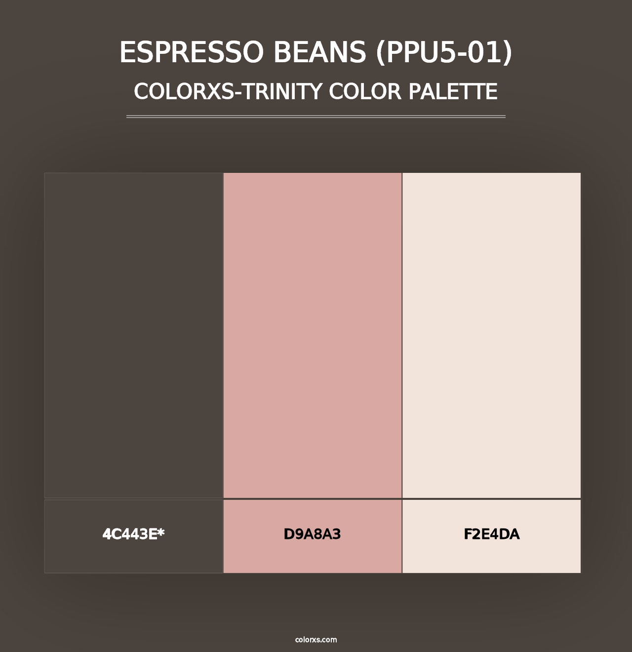 Espresso Beans (PPU5-01) - Colorxs Trinity Palette