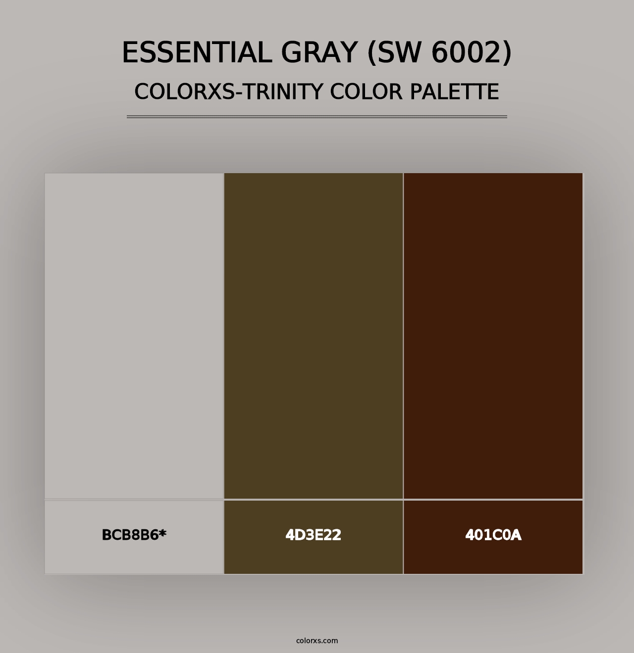 Essential Gray (SW 6002) - Colorxs Trinity Palette