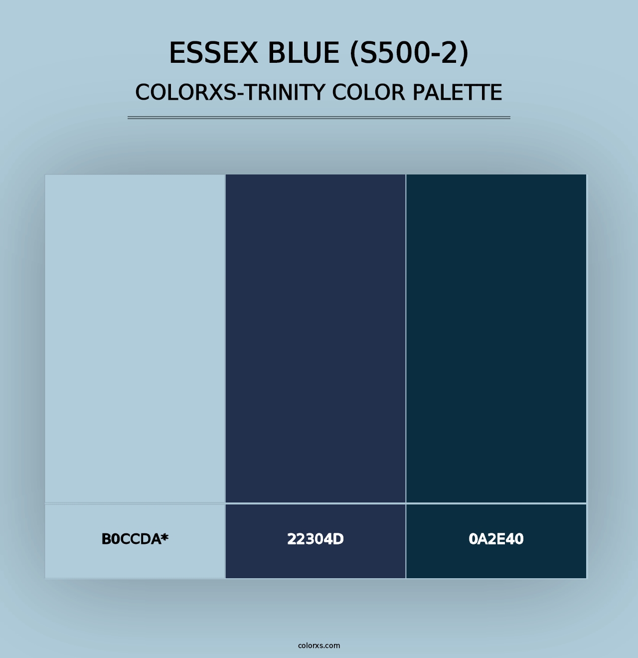 Essex Blue (S500-2) - Colorxs Trinity Palette